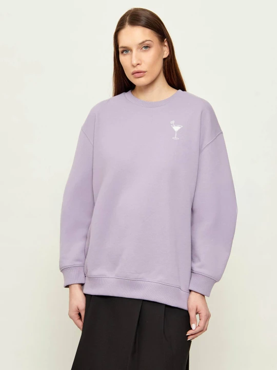 Zdjęcie produktu Hugo Blue Bluza Classic | Oversize fit fioletowy