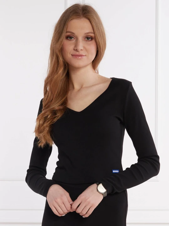 Zdjęcie produktu Hugo Blue Bluzka Darimina_B | Slim Fit czarny
