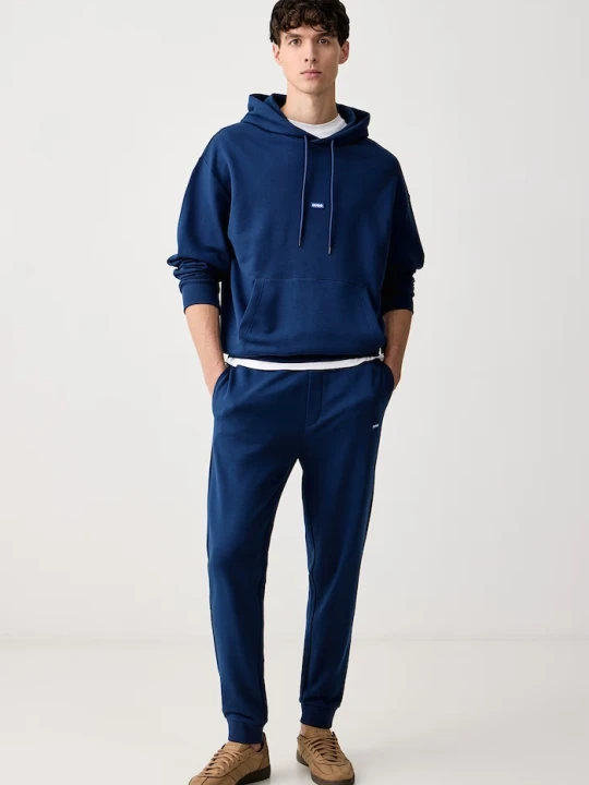 Zdjęcie produktu HUGO Blue dres męski bawełniany NalonsoNap granatowy