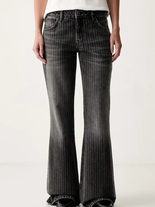 Zdjęcie produktu HUGO Blue jeansy flare damskie Gelisa_3_B szary
