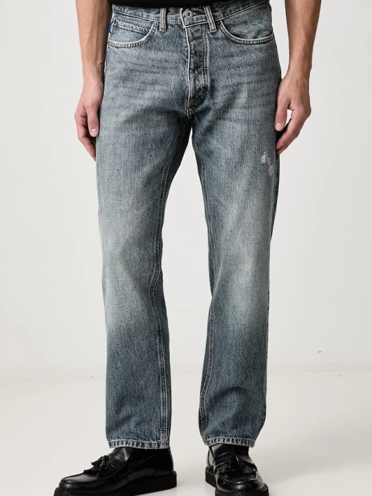 Zdjęcie produktu HUGO Blue jeansy straight męskie Jonah granatowy