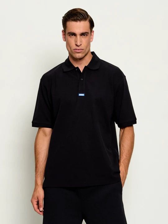 Zdjęcie produktu Hugo Blue Polo Nolitos | Regular Fit | pique czarny