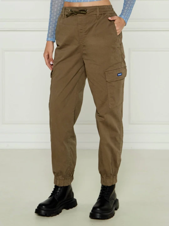 Zdjęcie produktu Hugo Blue Spodnie cargo | Relaxed fit khaki