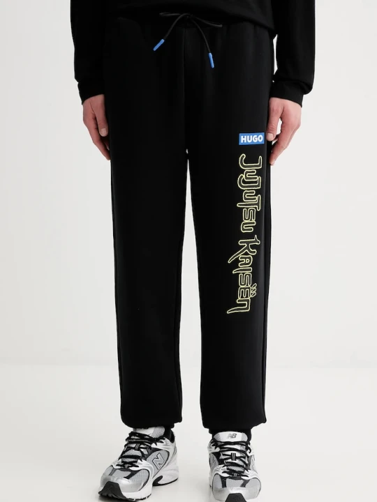 Zdjęcie produktu Hugo Blue spodnie dresowe bawełniane HUGO x Jujutsu Kaisen czarny