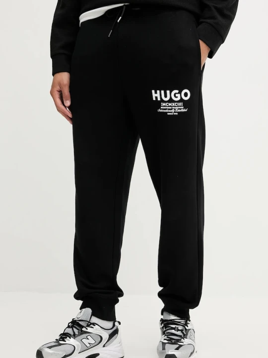 Zdjęcie produktu HUGO Blue spodnie dresowe męskie bawełniane Nevez czarny