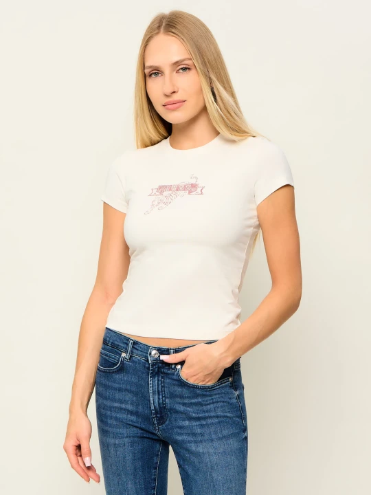 Zdjęcie produktu Hugo Blue T-shirt 90''s Tee_B | Slim Fit beżowy