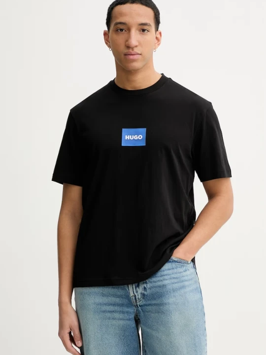 Zdjęcie produktu HUGO Blue T-shirt męski bawełniany Nayonix czarny