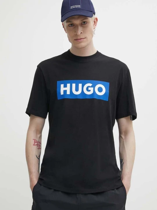 Zdjęcie produktu Hugo Blue t-shirt bawełniany Nico czarny