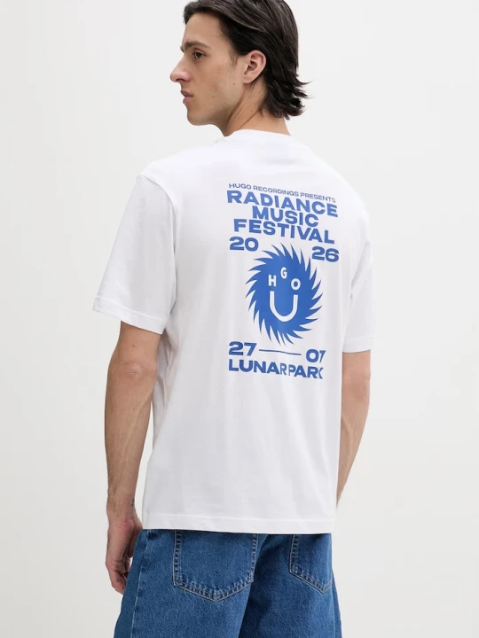 Zdjęcie produktu Hugo Blue t-shirt bawełniany Nunarix biały
