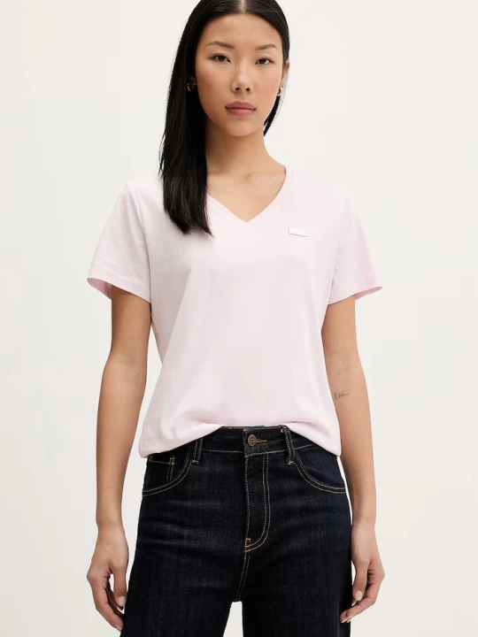 Zdjęcie produktu HUGO Blue T-shirt damski bawełniany Classic V_B różowy