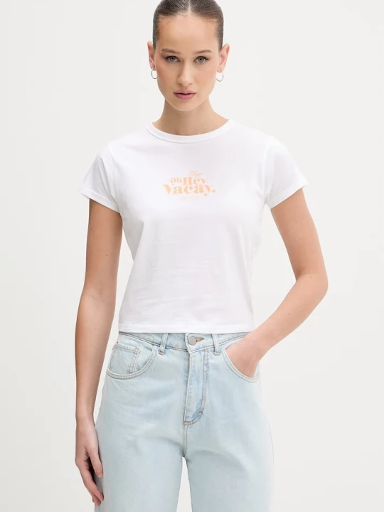 Zdjęcie produktu HUGO Blue t-shirt damski bawełniany Dichroma_B biały