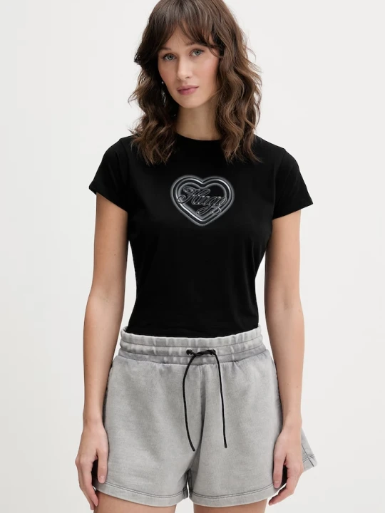 Zdjęcie produktu HUGO Blue t-shirt damski bawełniany Dichroma_B czarny