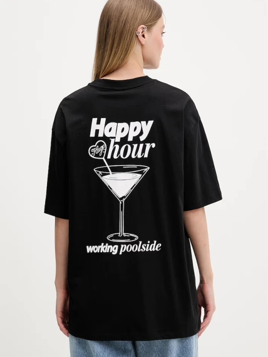 Zdjęcie produktu HUGO Blue t-shirt damski bawełniany Oversized_Tee_B czarny