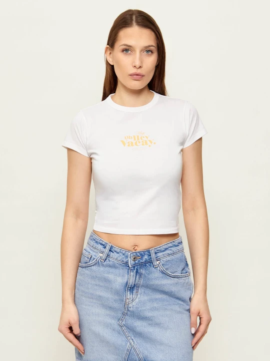 Zdjęcie produktu Hugo Blue T-shirt Dichroma_B | Cropped Fit biały