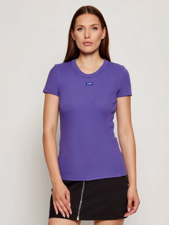 Zdjęcie produktu Hugo Blue T-shirt Easy | Slim Fit fioletowy