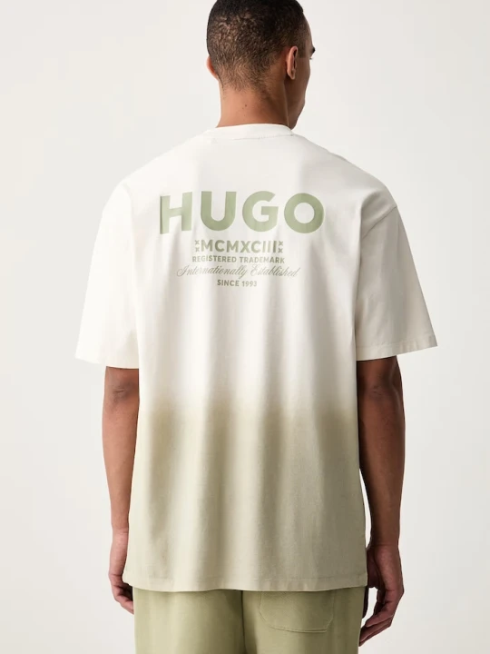 Zdjęcie produktu HUGO Blue T-shirt męski bawełniany Nalono_F beżowy