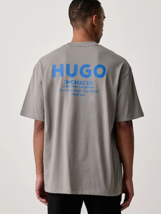 Zdjęcie produktu HUGO Blue T-shirt męski bawełniany Nalono szary