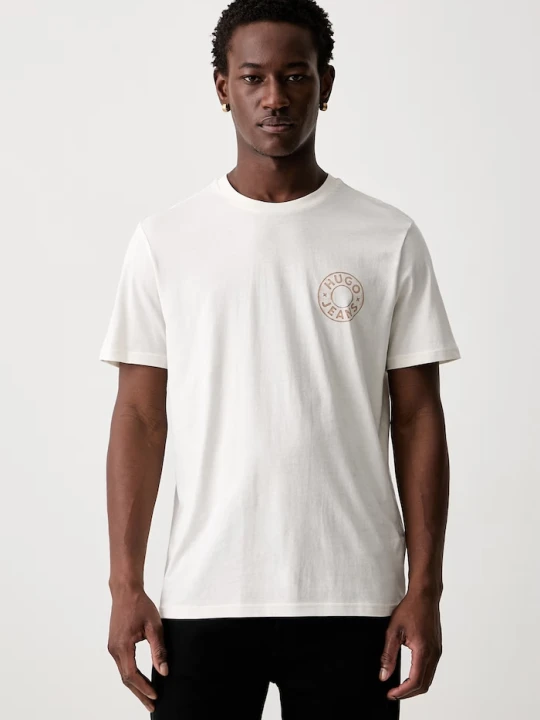 Zdjęcie produktu HUGO Blue T-shirt męski bawełniany Nemodo beżowy