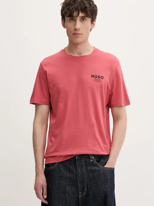 Zdjęcie produktu HUGO Blue T-shirt męski bawełniany Nesptee czerwony