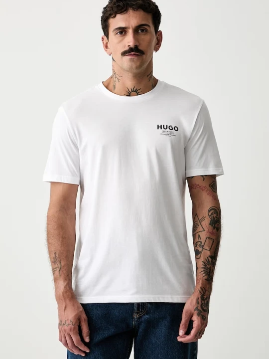 Zdjęcie produktu HUGO Blue T-shirt męski bawełniany Nesptee biały