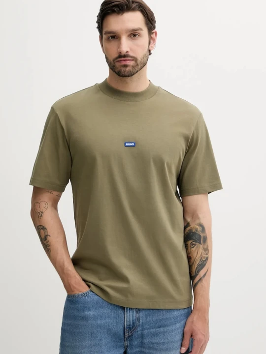 Zdjęcie produktu HUGO Blue T-shirt męski bawełniany Nieros zielony