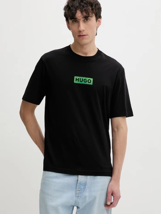 Zdjęcie produktu HUGO Blue T-shirt męski bawełniany Nufotee czarny