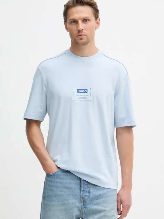 Zdjęcie produktu HUGO Blue T-shirt męski bawełniany Nurazti