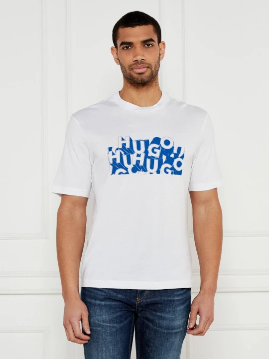 Zdjęcie produktu Hugo Blue T-shirt Nafralo | Regular Fit biały