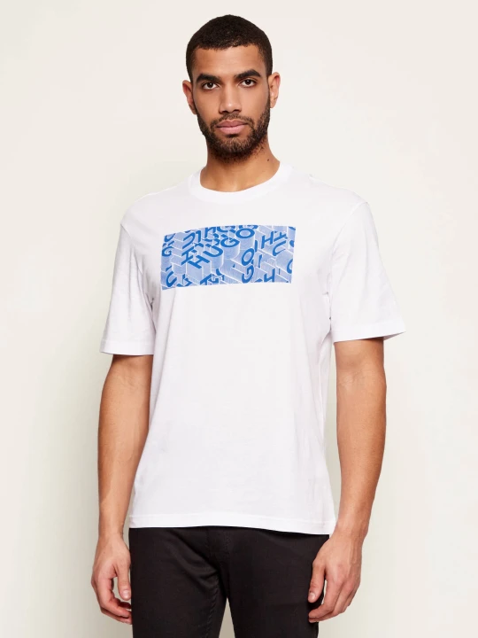 Zdjęcie produktu Hugo Blue T-shirt Nierofix | Regular Fit biały