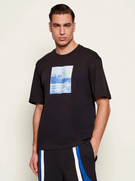 Zdjęcie produktu Hugo Blue T-shirt Nierofix | Regular Fit czarny