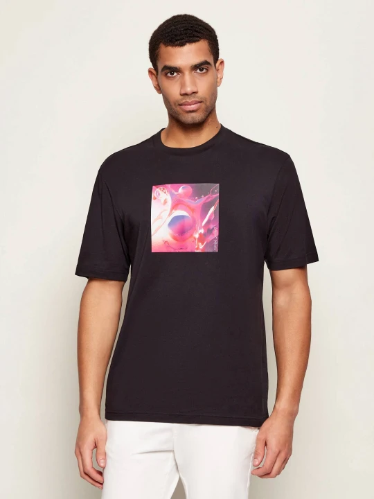 Zdjęcie produktu Hugo Blue T-shirt Nimpolix | Regular Fit czarny