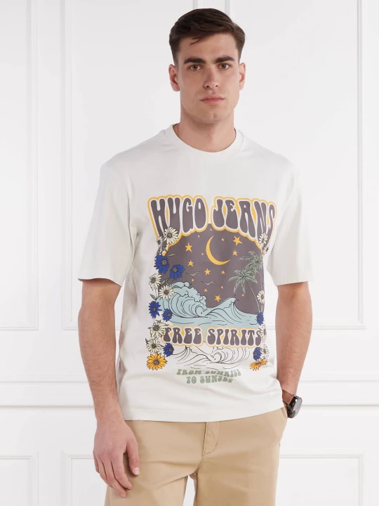 Zdjęcie produktu Hugo Blue T-shirt Nirito | Regular Fit ecru