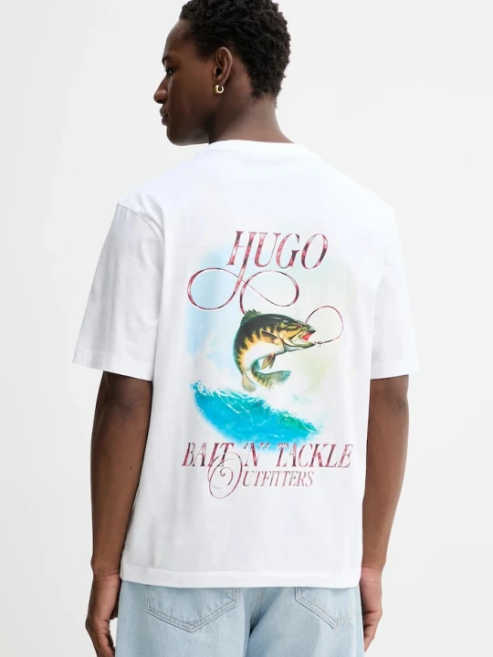 Zdjęcie produktu Hugo Blue t-shirt Nofishix beżowy
