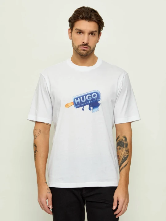 Zdjęcie produktu Hugo Blue T-shirt Noglasy | Regular Fit biały