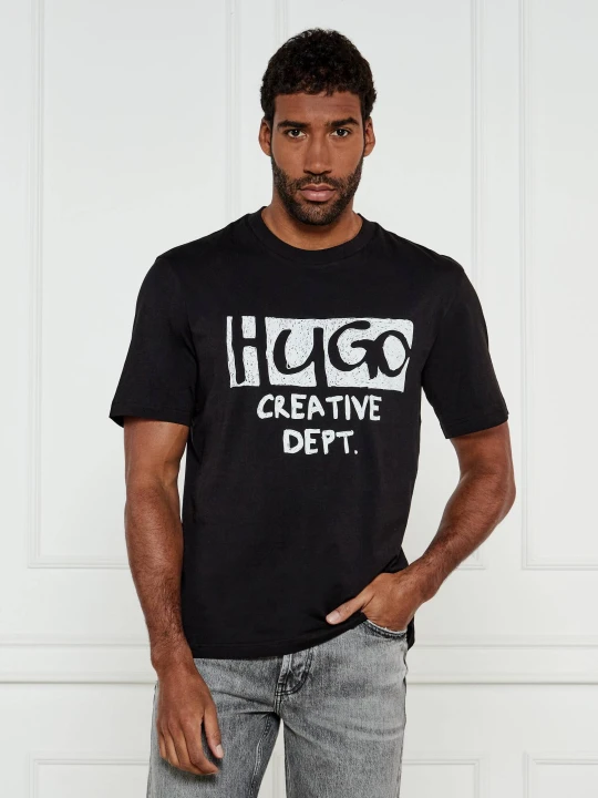 Zdjęcie produktu Hugo Blue T-shirt Nugocrea | Regular Fit czarny