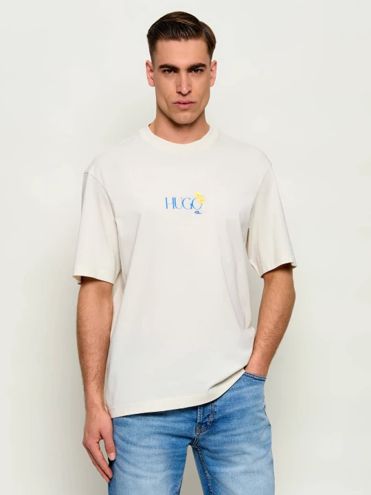 Zdjęcie produktu Hugo Blue T-shirt Nulaxo | Regular Fit ecru