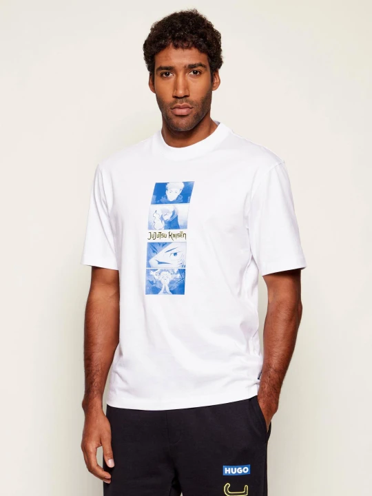 Zdjęcie produktu Hugo Blue T-shirt Nuley_JJK Hugo x Jujutsu Kaisen | Regular Fit biały