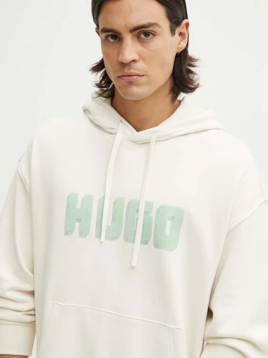 Zdjęcie produktu HUGO bluza bawełniana beżowy