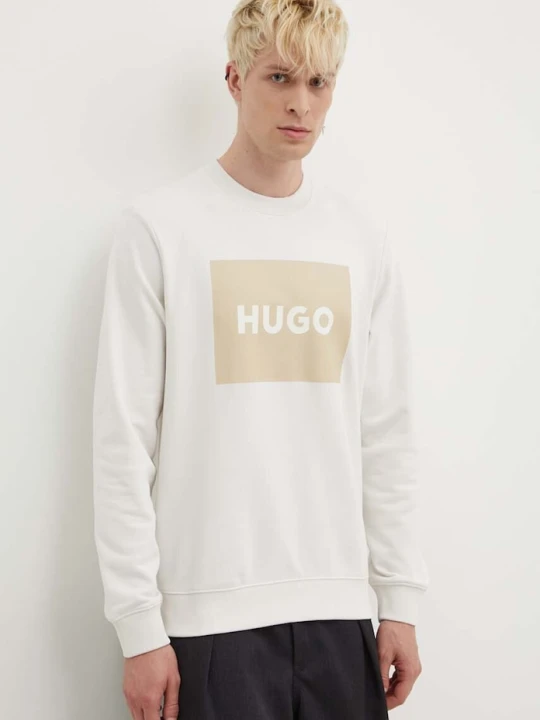 Zdjęcie produktu HUGO bluza bawełniana beżowy