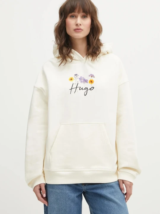 Zdjęcie produktu HUGO bluza bawełniana Dalessandra_2 beżowy