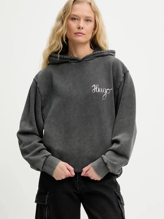 Zdjęcie produktu HUGO bluza bawełniana Deboxina szary