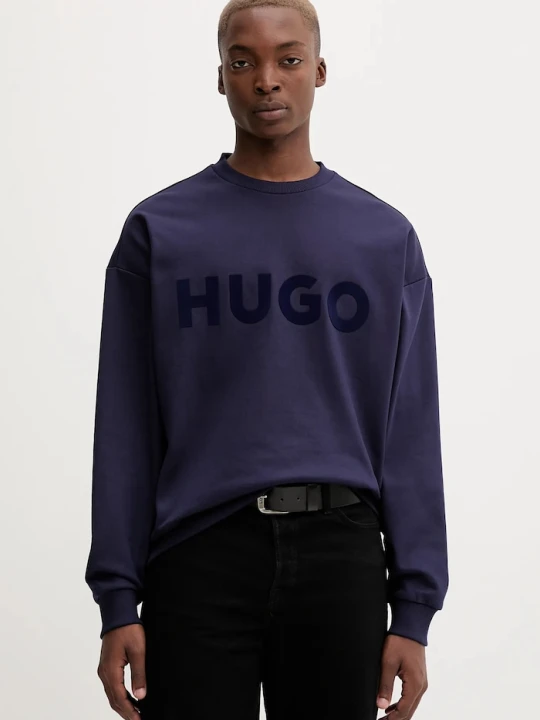 Zdjęcie produktu HUGO bluza bawełniana Dinex granatowy