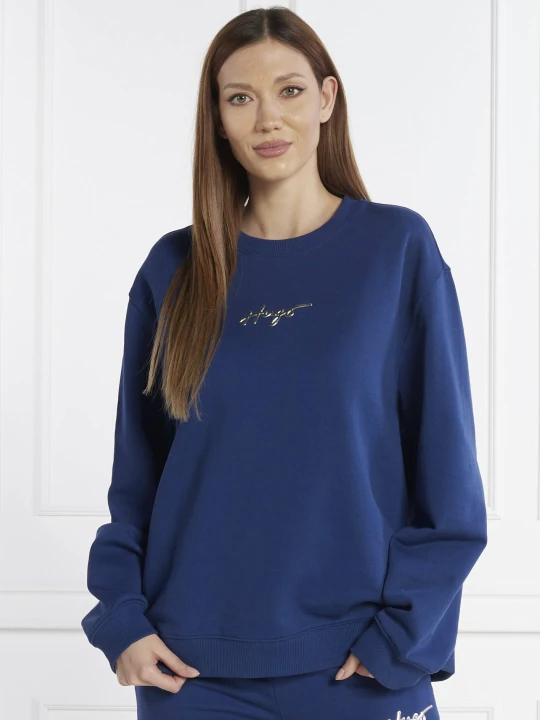 Zdjęcie produktu HUGO Bluza Classic Crew_1 | Oversize fit granatowy