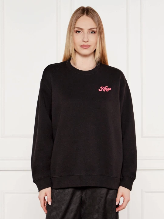 Zdjęcie produktu HUGO Bluza Classic Crew_4 | Loose fit frotté czarny