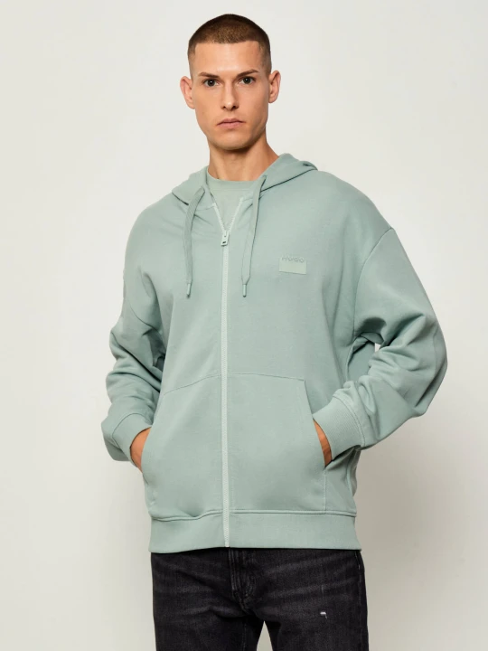 Zdjęcie produktu HUGO Bluza Delastomer | Relaxed fit miętowy