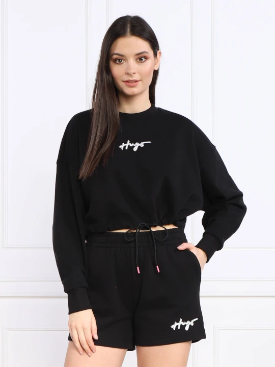 Zdjęcie produktu HUGO Bluza Delive | Cropped Fit czarny