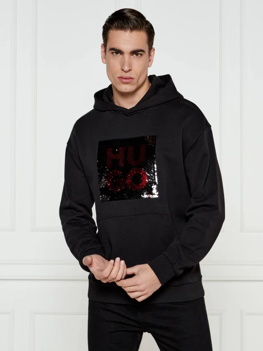 Zdjęcie produktu HUGO Bluza Deseqino | Relaxed fit czarny