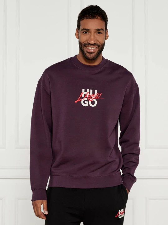 Zdjęcie produktu HUGO Bluza Dlogonty | Relaxed fit fioletowy
