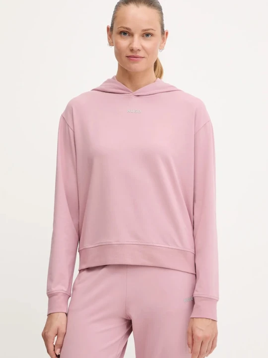 Zdjęcie produktu HUGO bluza lounge SHUFFLE_HOODIE różowy