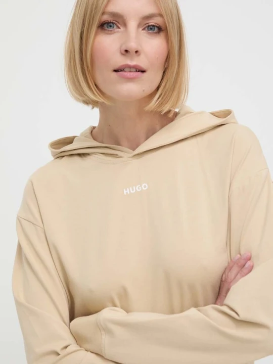 Zdjęcie produktu HUGO bluza lounge SHUFFLE_HOODIE beżowy